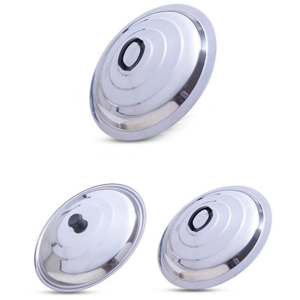 Stainless Steel Lid Wok Pan Pot Lids For Saucepan Frying Pan Brand New