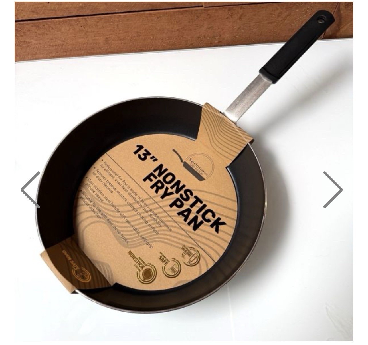 Sedona Pro Chef 13″ Nonstick Aluminum Skillet Heavy-Gauge Dishwasher Safe