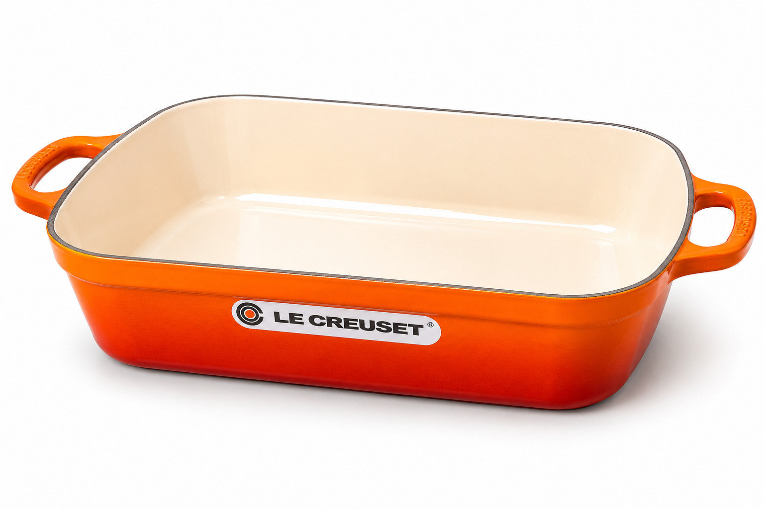 Le Creuset Signature Roaster 33cm Volcanique/Flame Enameled Cast Iron | France