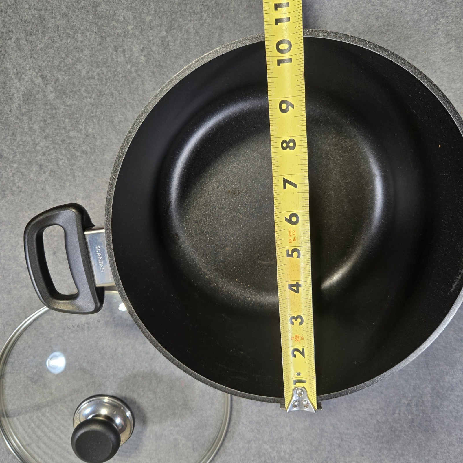 Scanpan Classic 7qt Covered Dutch Oven with Lid Black Kitchen Cookware Nonstick