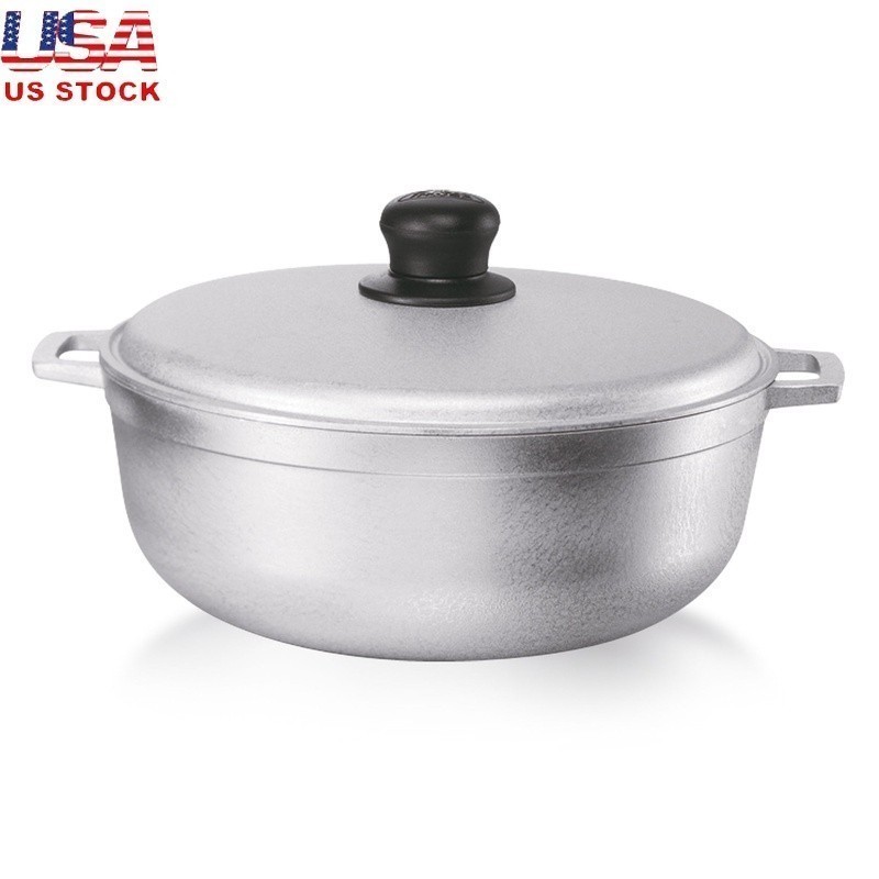 Cast Aluminum Caldero 3.7Qt Nonstick Cooking Pot Soup Stew Rice Oven Safe New