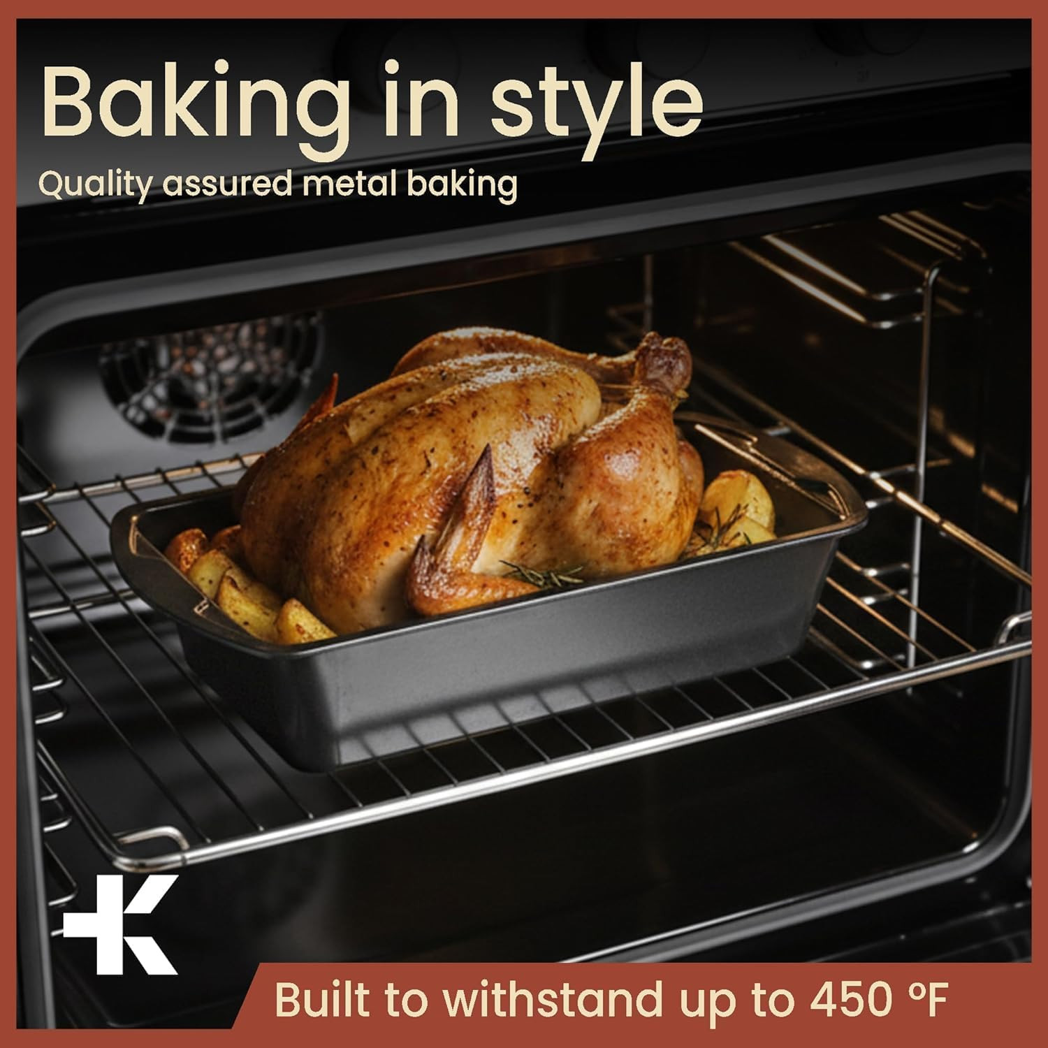 Bakken- Swiss Loaf Pan Set 4-Piece – Deluxe Nonstick Carbon Steel Bakeware for P