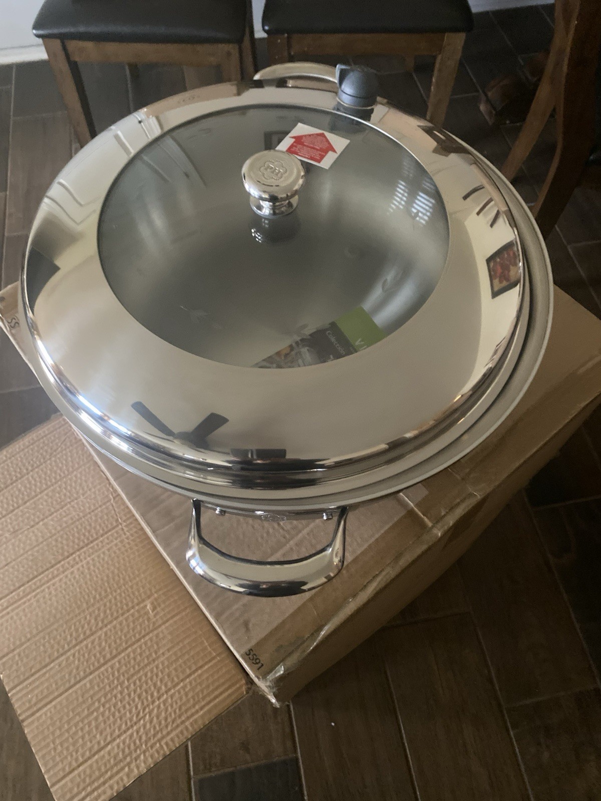 Princess House Vida Sana 5-PlyStainless Steel 16-Qt. Deep Casserole