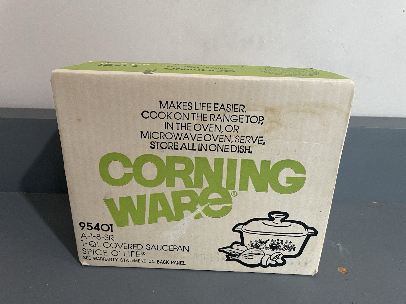 CorningWare “Spice O’ Life” 1 Quart Covered Saucepan Casserole Dish New