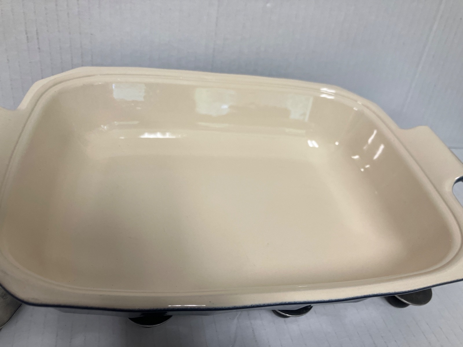 Williams Sonoma Emile Henry Blue Depose Stoneware Casserole Baking Dish 96.70