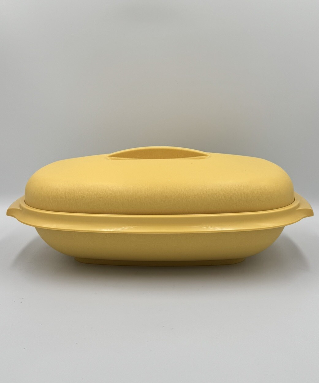 Vintage Tupperware Harvest Gold 3pc Microwave Vegetable Steamer