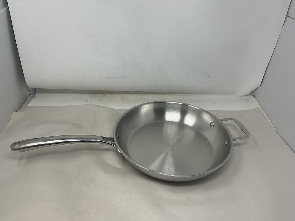 Chantal 3.Clad Tri-Ply 11 inch Stainless Steel Fry Pan, Polished Stainless Steel