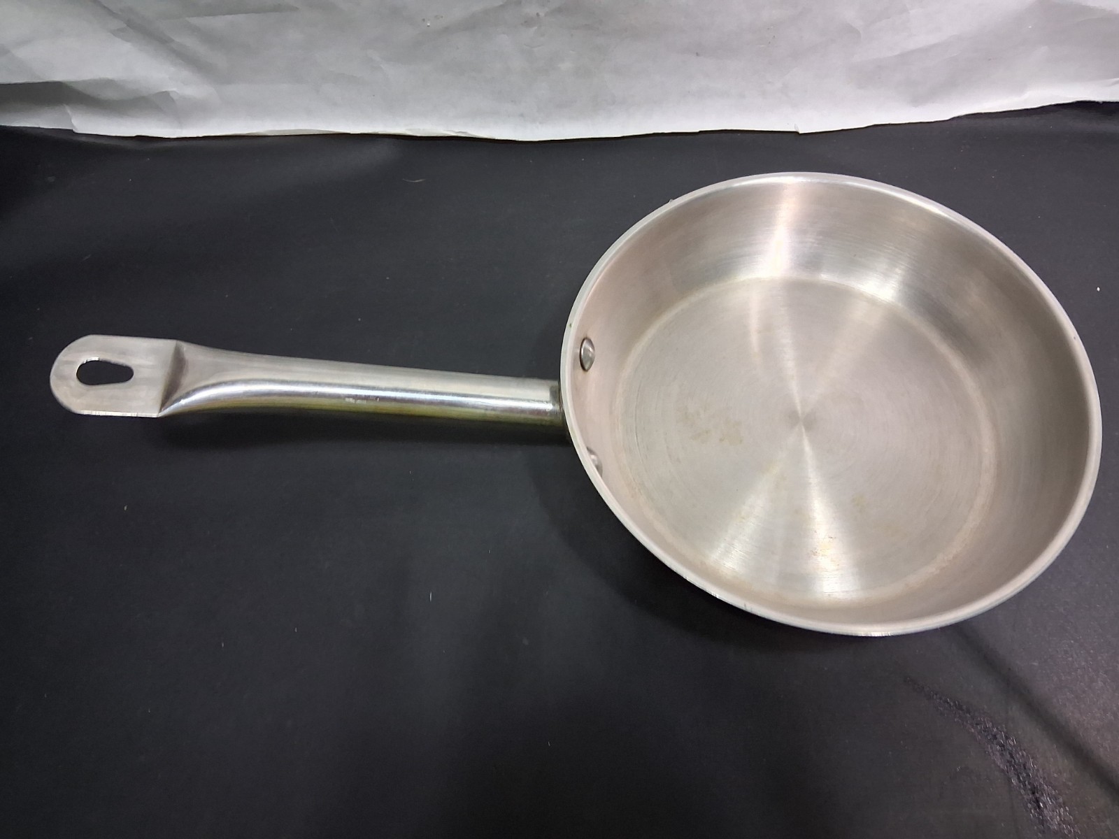 Tabletop Unlimited 18/10 Stainless Steel Frying Pan Copper Bottom 8.25″ Wide