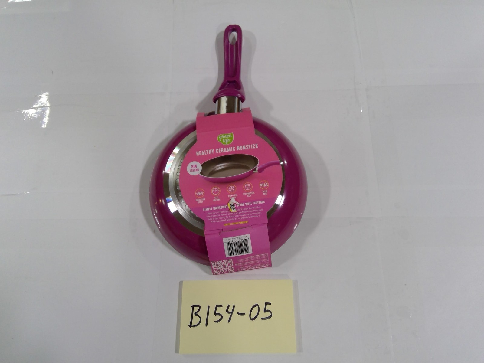 GreenLife Frying Pan 8 In Ceramic Nonstick Pink Induction Ready Dishwasher Safe