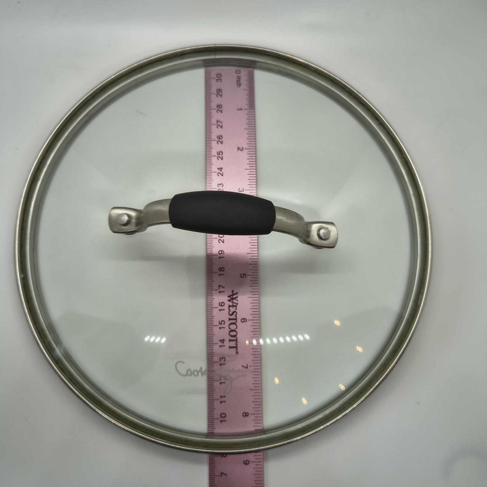 Cooking With Calphalon Glass Stainless Steel Lid Only For Sauce Pot 8.5″ Inside