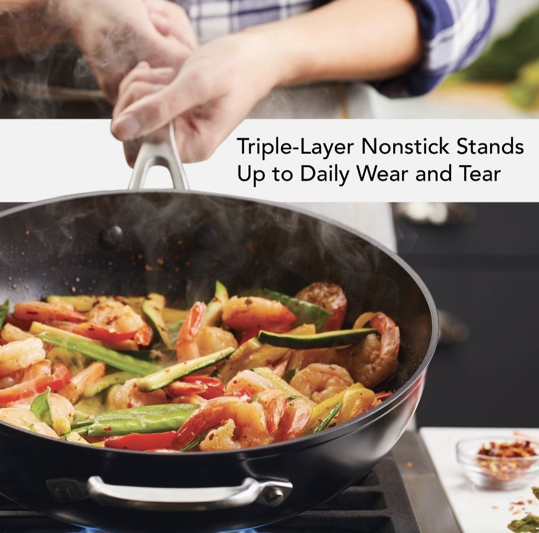 KitchenAid Hard-Anodized Aluminium 12.25″ Induction Non-stick Wok BRAND NEW