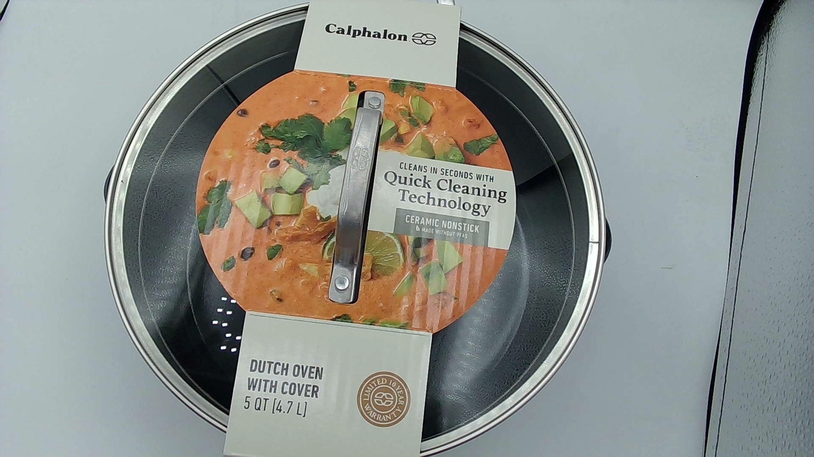 Calphalon Premier Silver Ash 5QT Stock Pot /Sauce Pan/Dutch Oven w/ lid