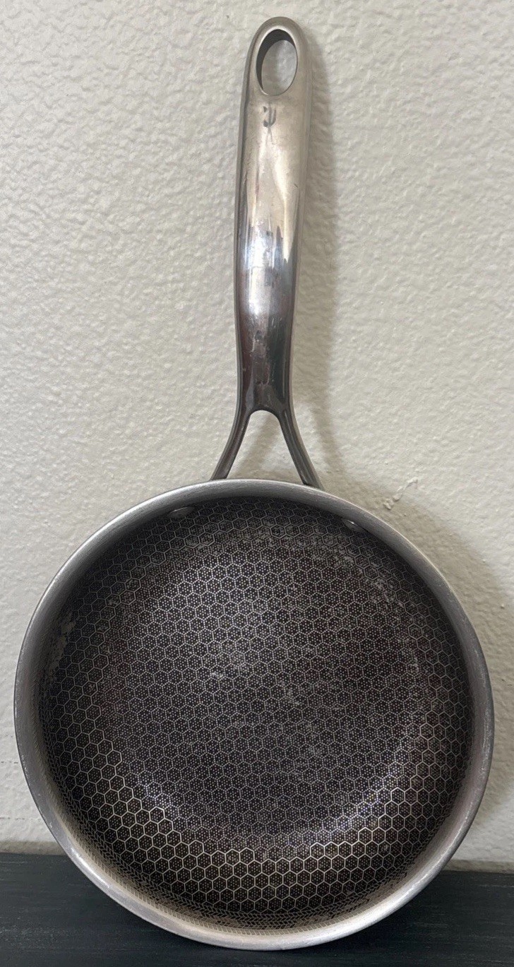 HEXCLAD 8″ Frying Pan Hybrid Stainless Steel Non-Stick Fry Pan ONLY NO Lid