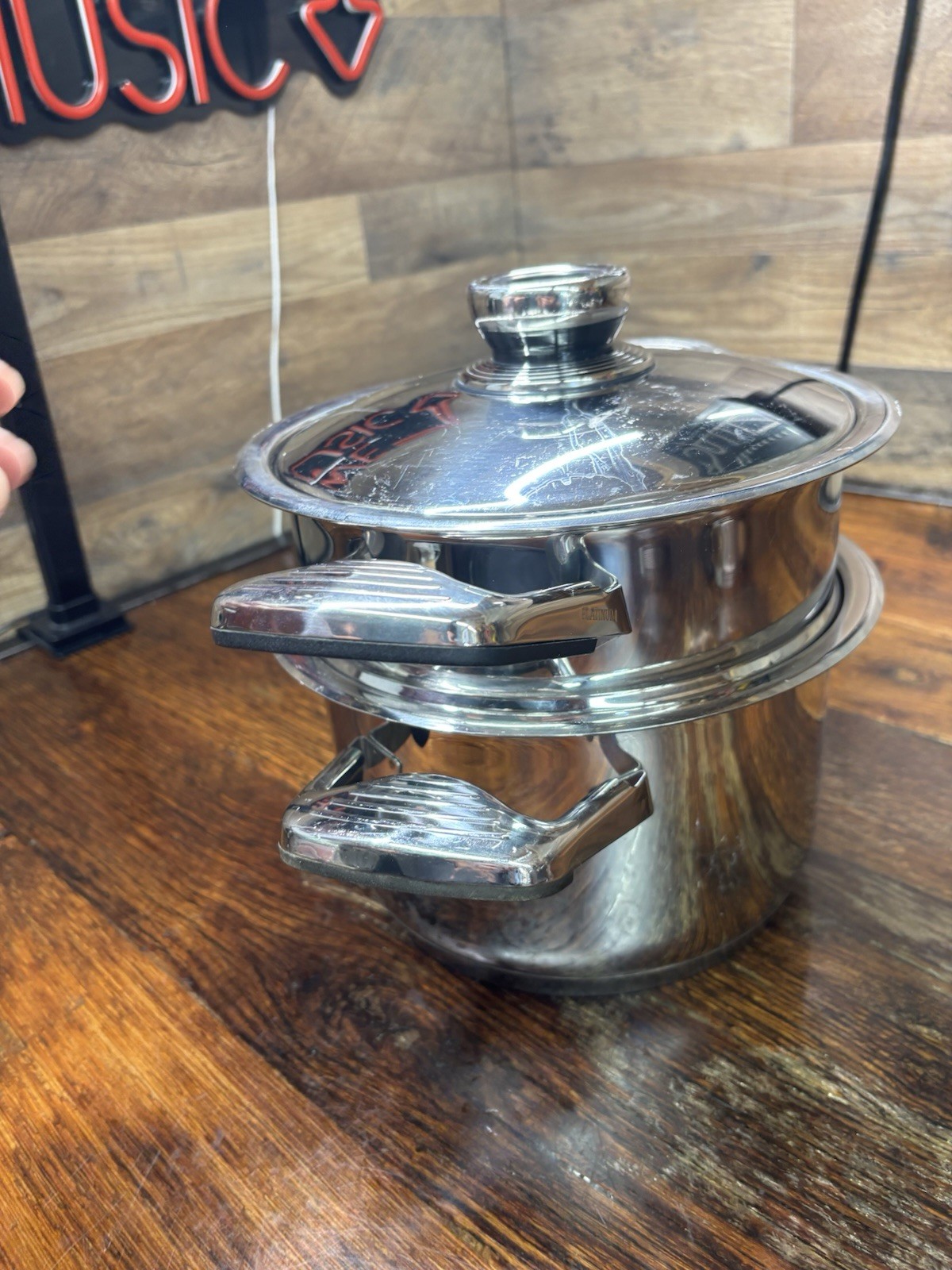 Platinum Cookware 24 Elements T304 Stainless Steel 4 Qt Stock POT + Steamer Pan