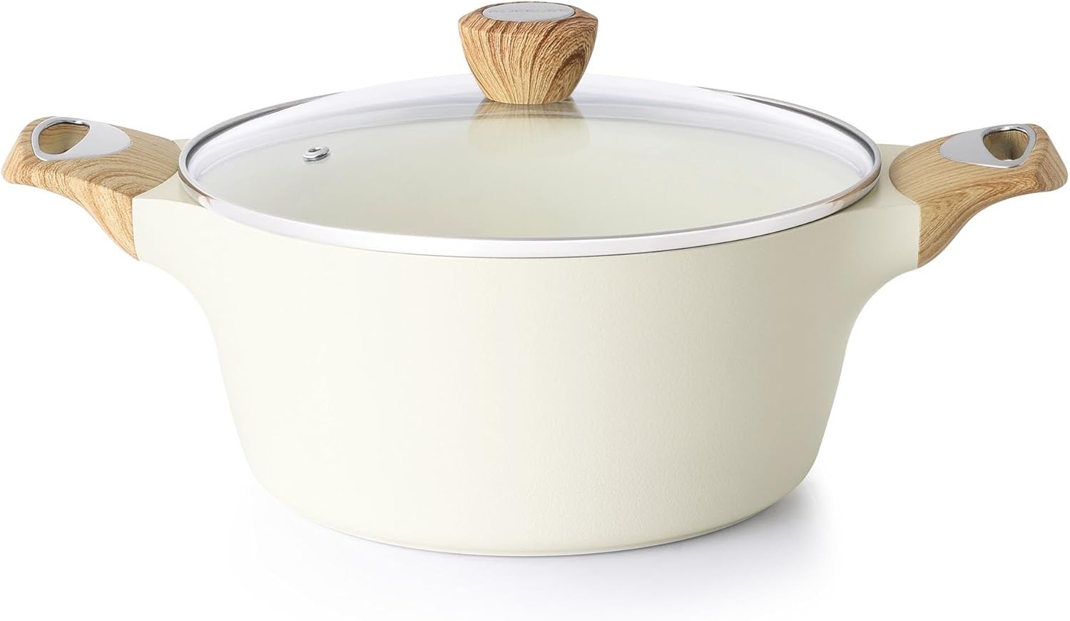 Ceramic Nonstick Stock Pot W/ Lid 2.6/4.5/6.6/8.5 QT Soup Pot Casserole Pot