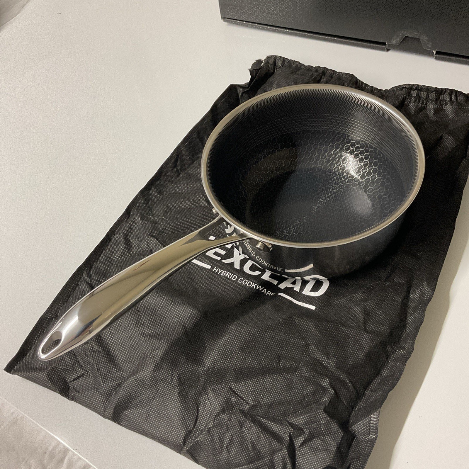 HexClad Hybrid Nonstick 6 Piece Sauce Pan Pot Cookware Set 2qt 3qt 8qt W/ Lids