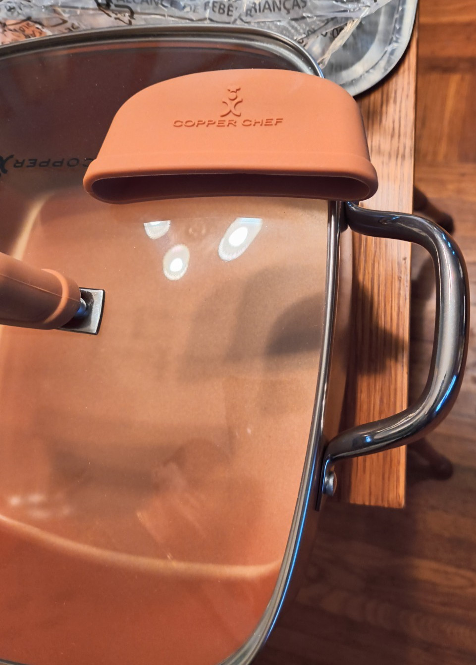 Copper Chef Nonstick XL Steamer Sauté 6.7 Quart Pan NEW