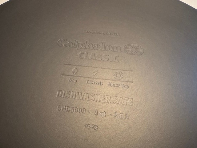 NEW Calphalon CLASSIC HARD ANODIZED 3 QT / 10″ COVERED SAUTE PAN WITH COVER