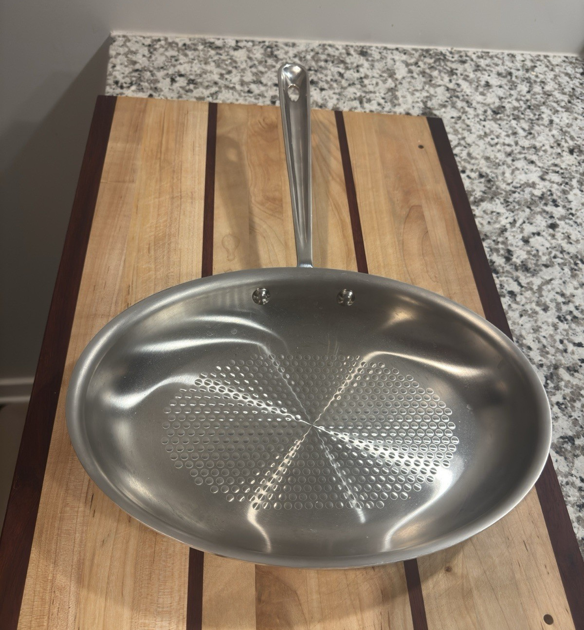 All-Clad d3 ARMOR 12 in Stainless Steel Frying Pan Skillet Induction Ready