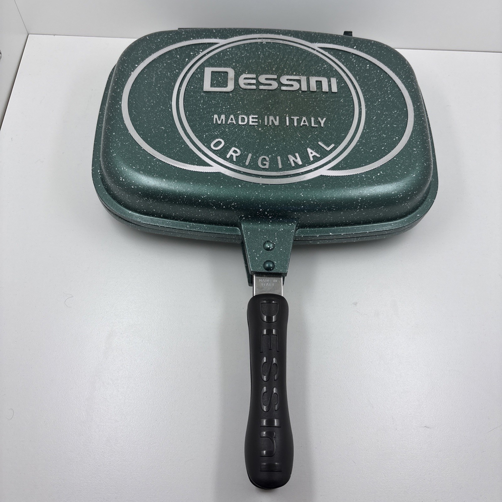 Dessini Aluminium Die Cast Double Sided 2 Grill Pan Made in Italy