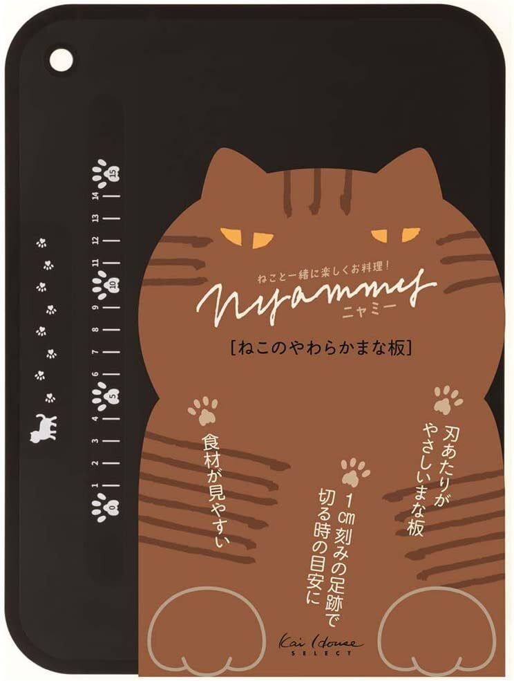 KAI House Kitchen Scissors & Cutting Board Nyammy DH2721 AP5180 MADE IN JAPAN