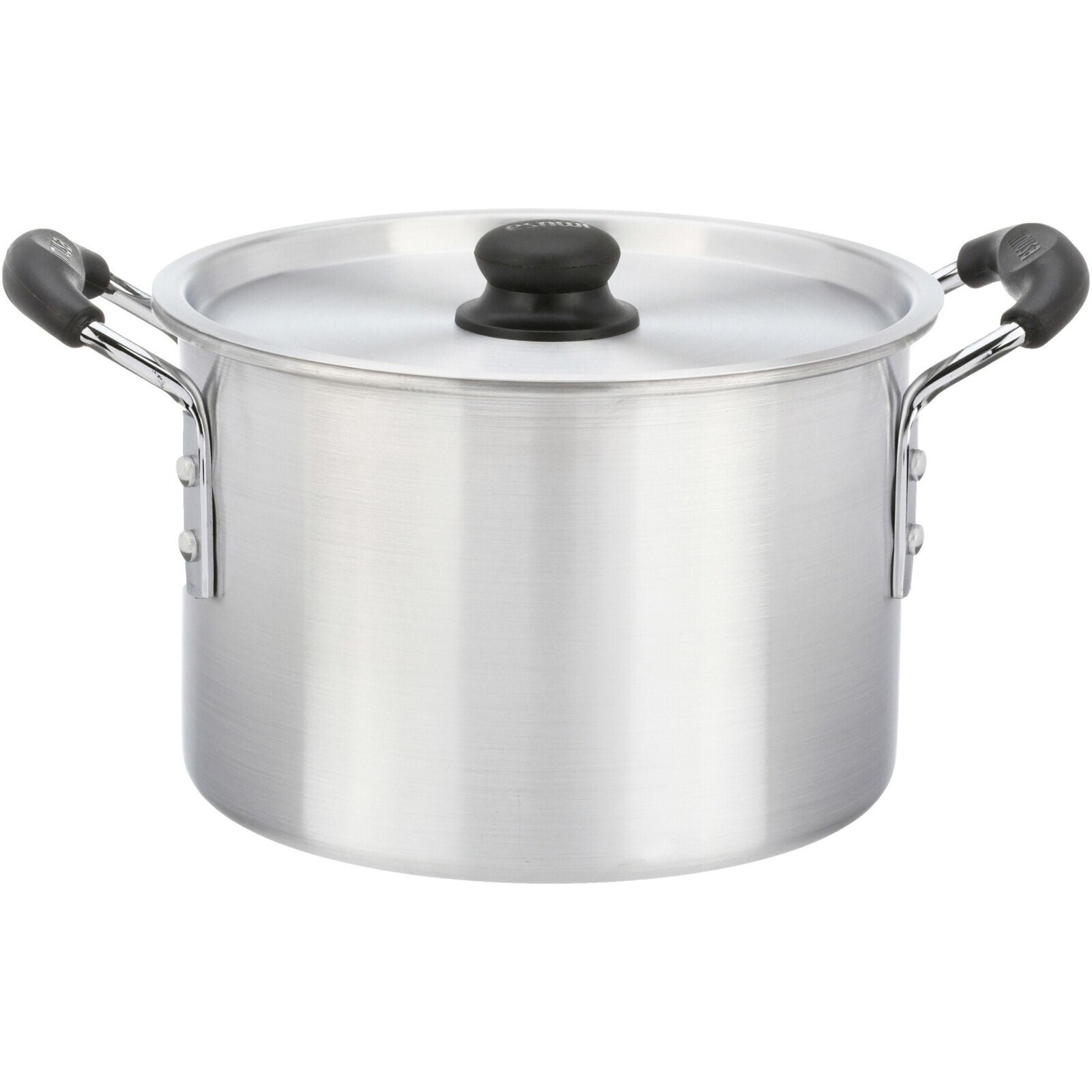 8Qt Aluminum Stock Pot with Lid Double Sided Stay-Cool Handles Lightweight New