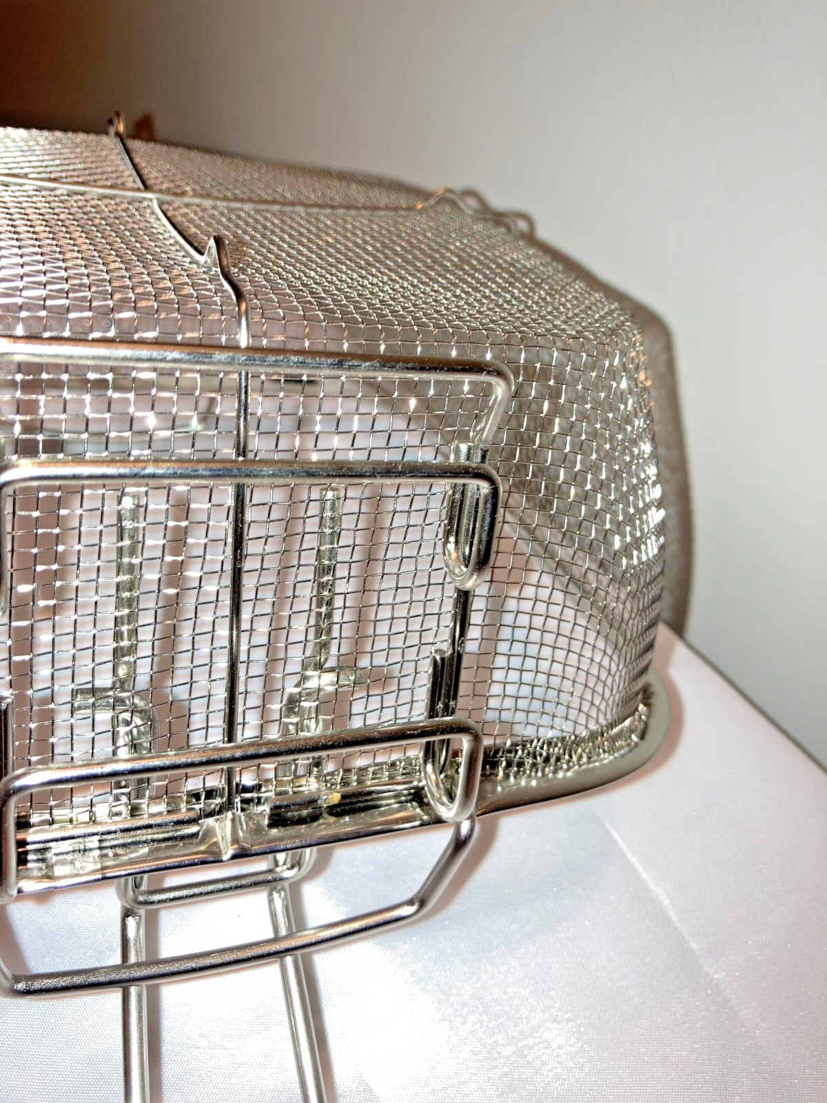 Stainless Steel Square 7.7 IN Mesh Frying Basket Fried Food Strainer Replacement
