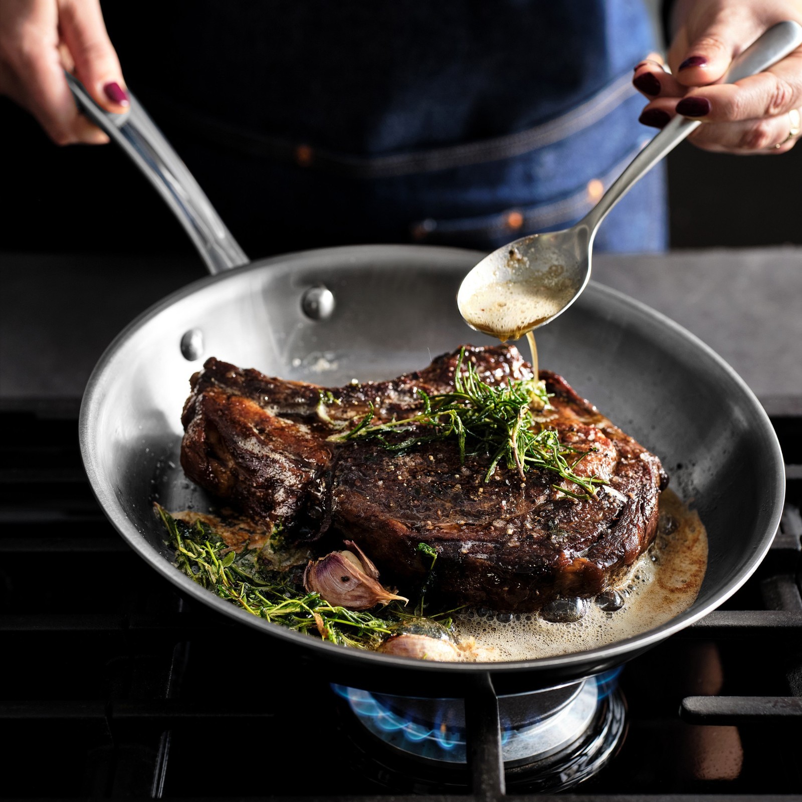All-Clad G5 Graphite Core Stainless-Steel Fry Pans 8.5″