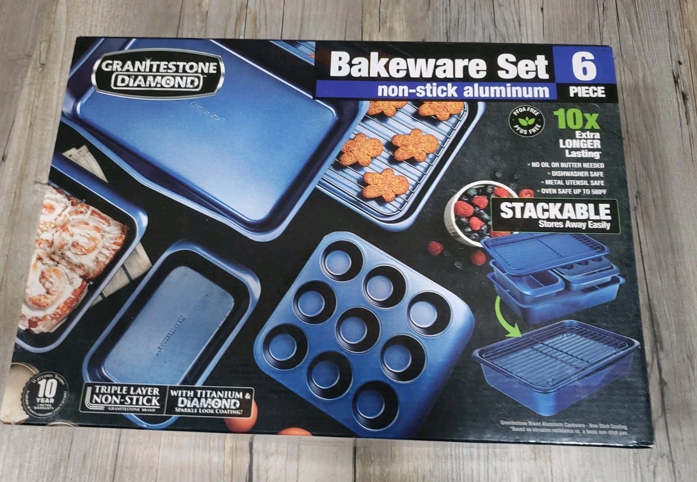 Granitestone Diamond 6 Piece Set Bakeware