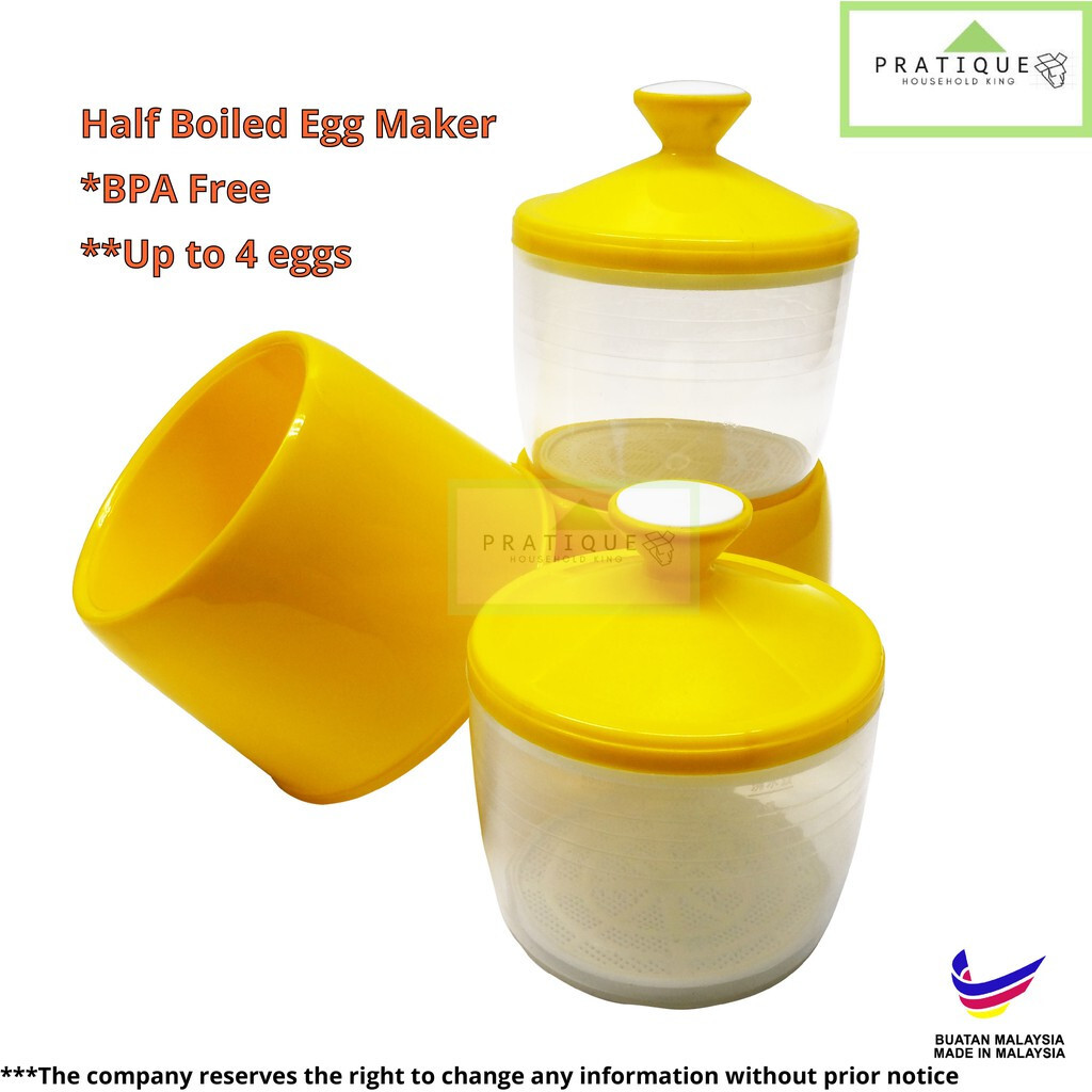 2 Sets Half Boiled Egg Maker Original Malaysia Big size 4 eggs