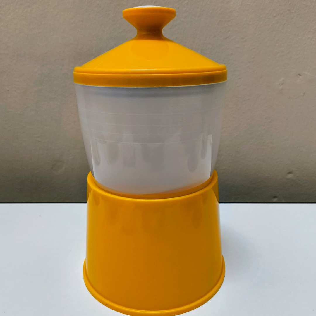 Half Boiled Egg Maker Original from Malaysia Up to 4 eggs capacity .Yellow Color