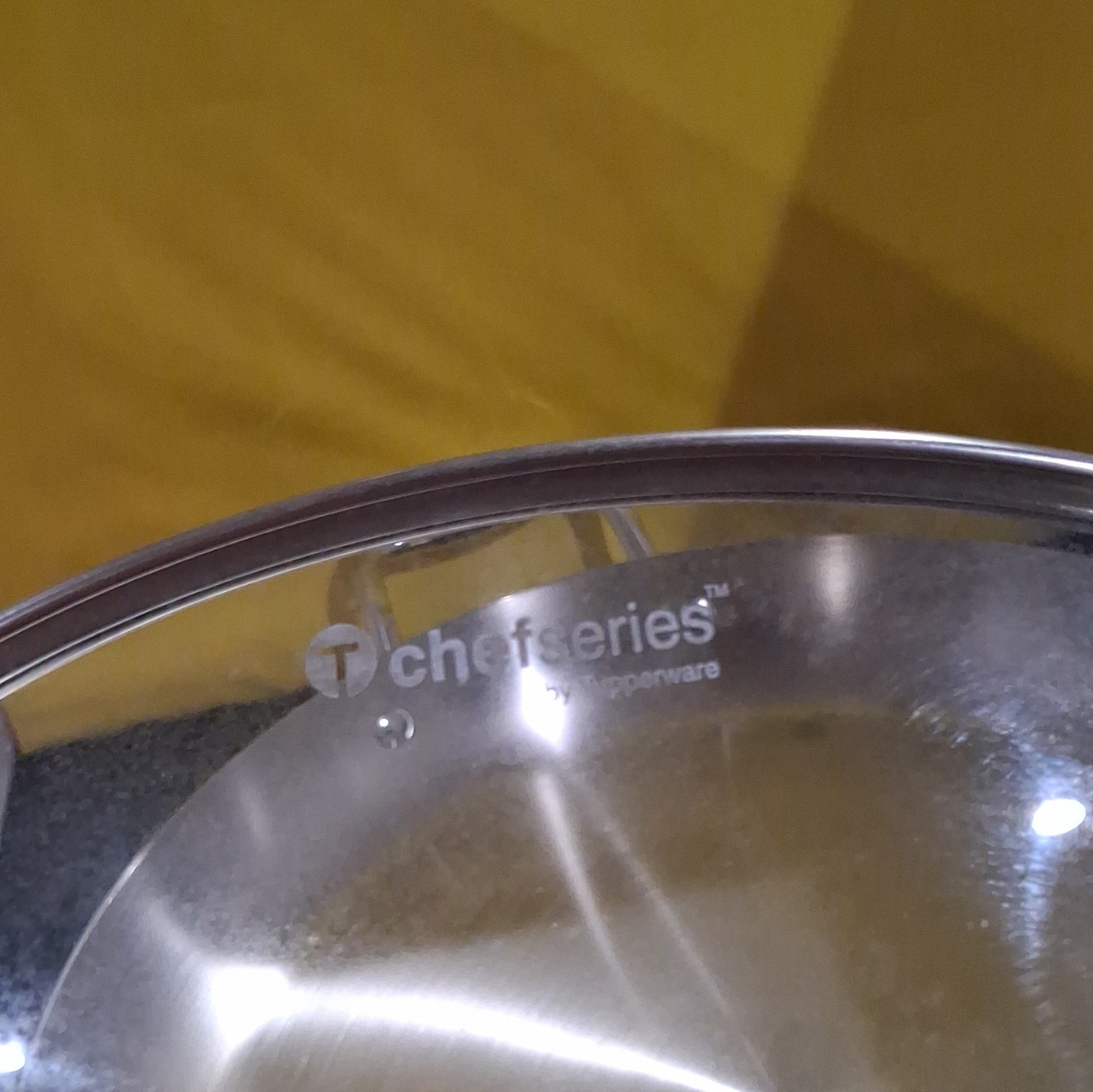 Tupperware Chef Series 14in/36cm Stainless Steel Saute Pan Lid, Induction