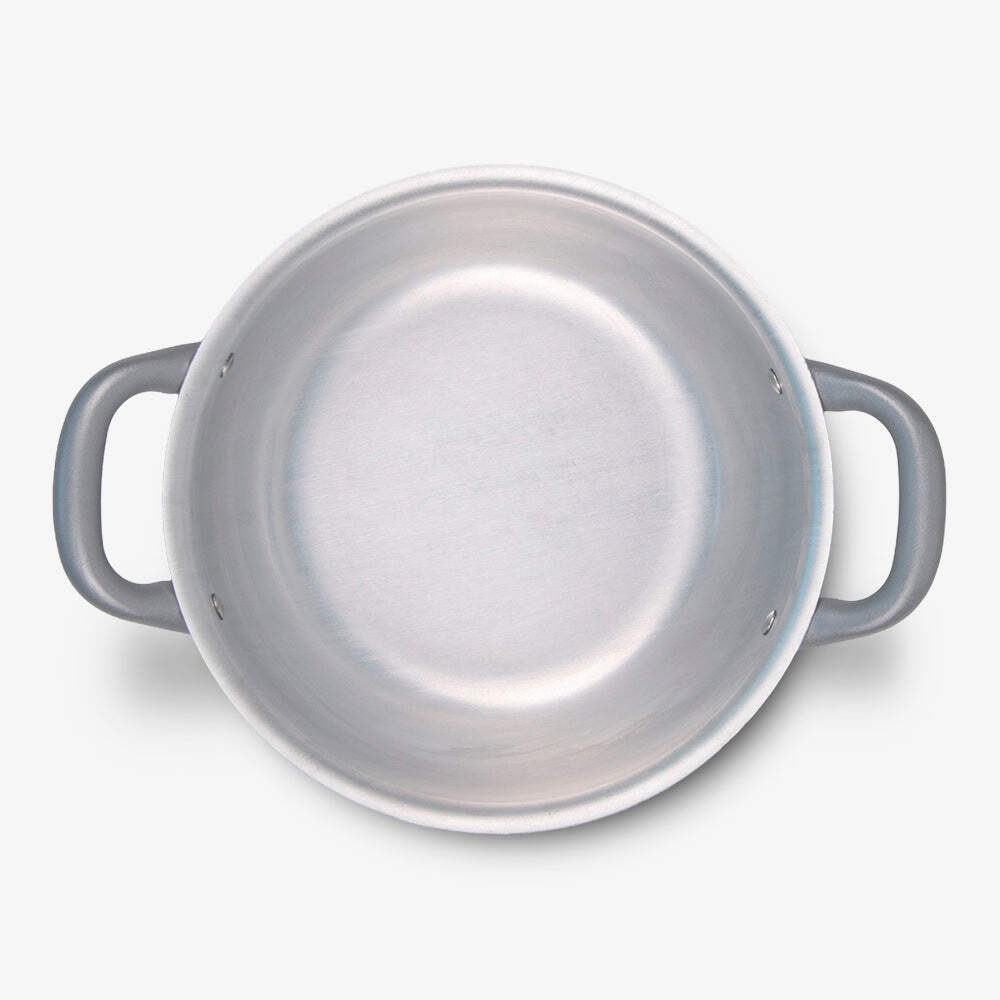 Mamù saucepan with two handles Made in Italy aluminum checkers cookware