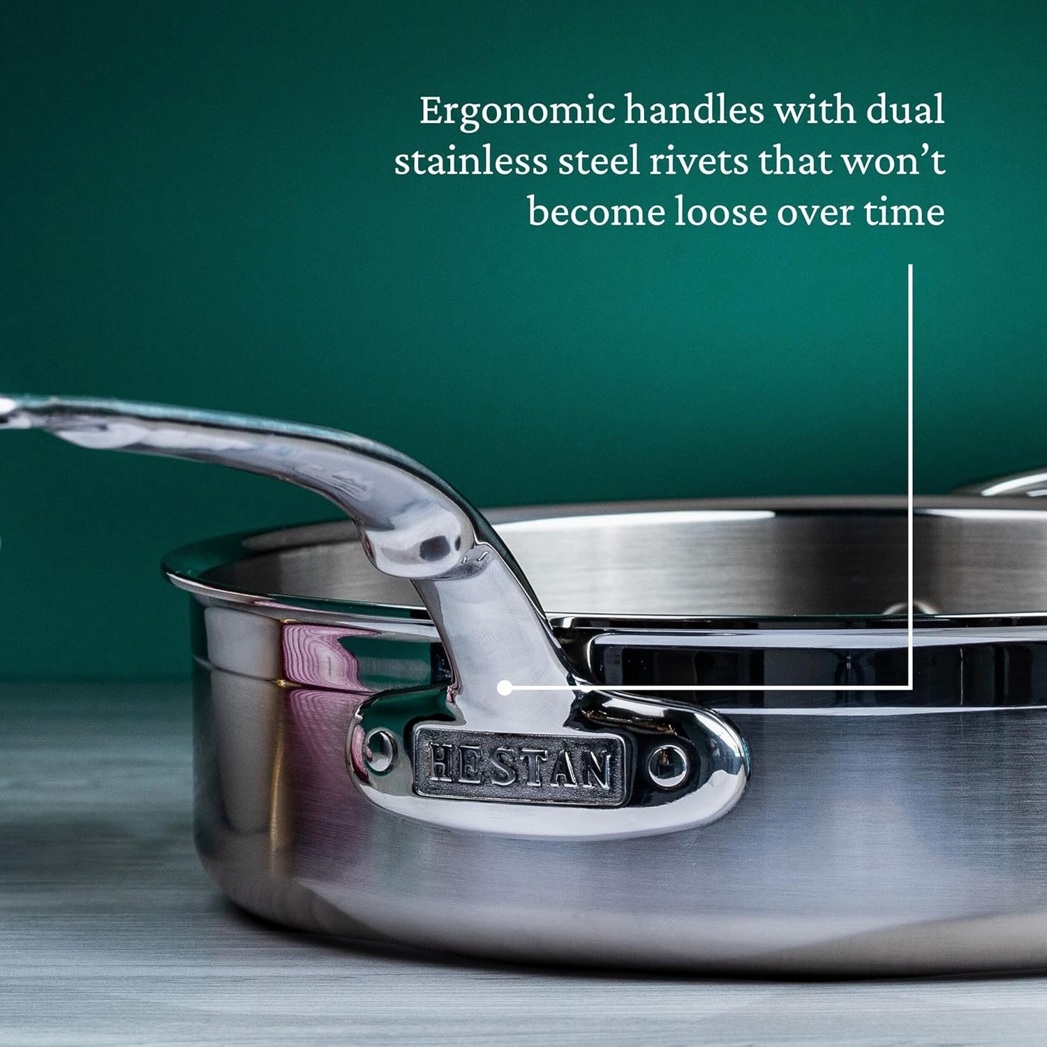 Hestan ProBond® Clad Stainless Steel 3.5-Quart Covered Saute