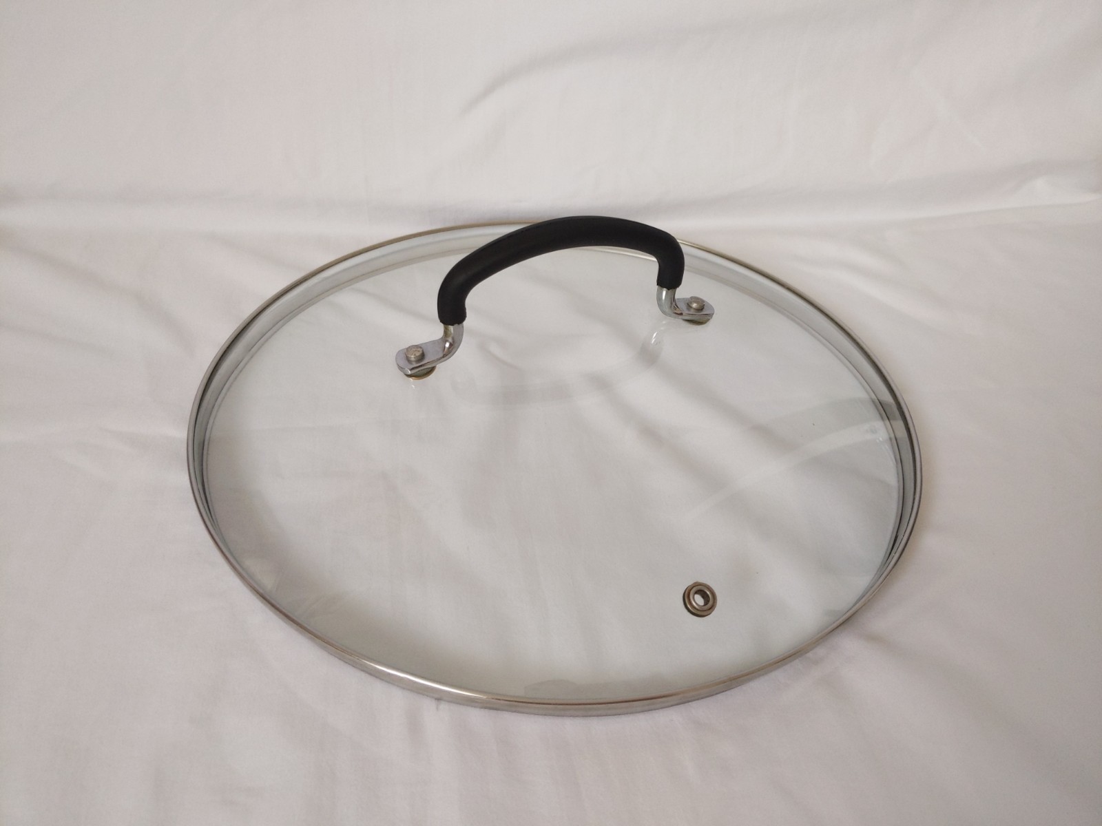 Glass Pot Pan Saucepan Lid Replacement Round Rim: 11.5 in Large Cookware Glass