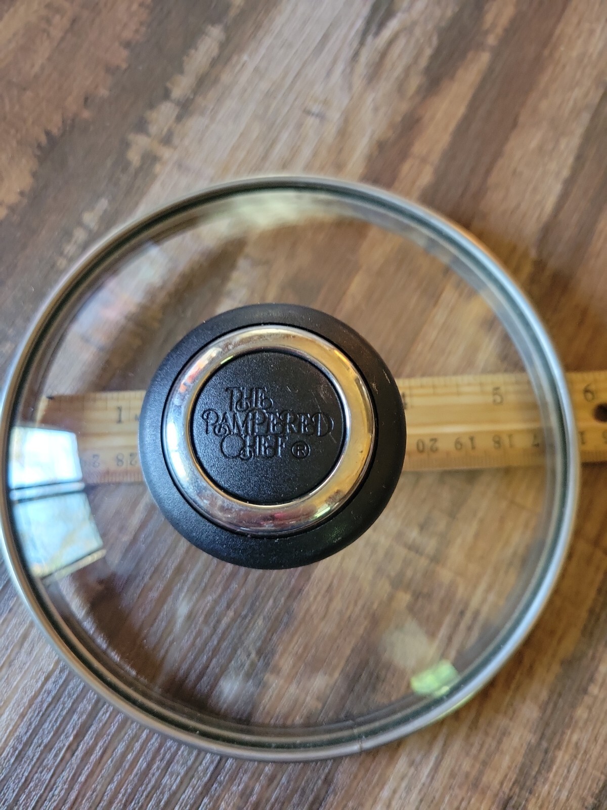 The Pampered Chef Pot Pan Skillet Frying Glass Lid 5-1/2 inch Replacement Lid