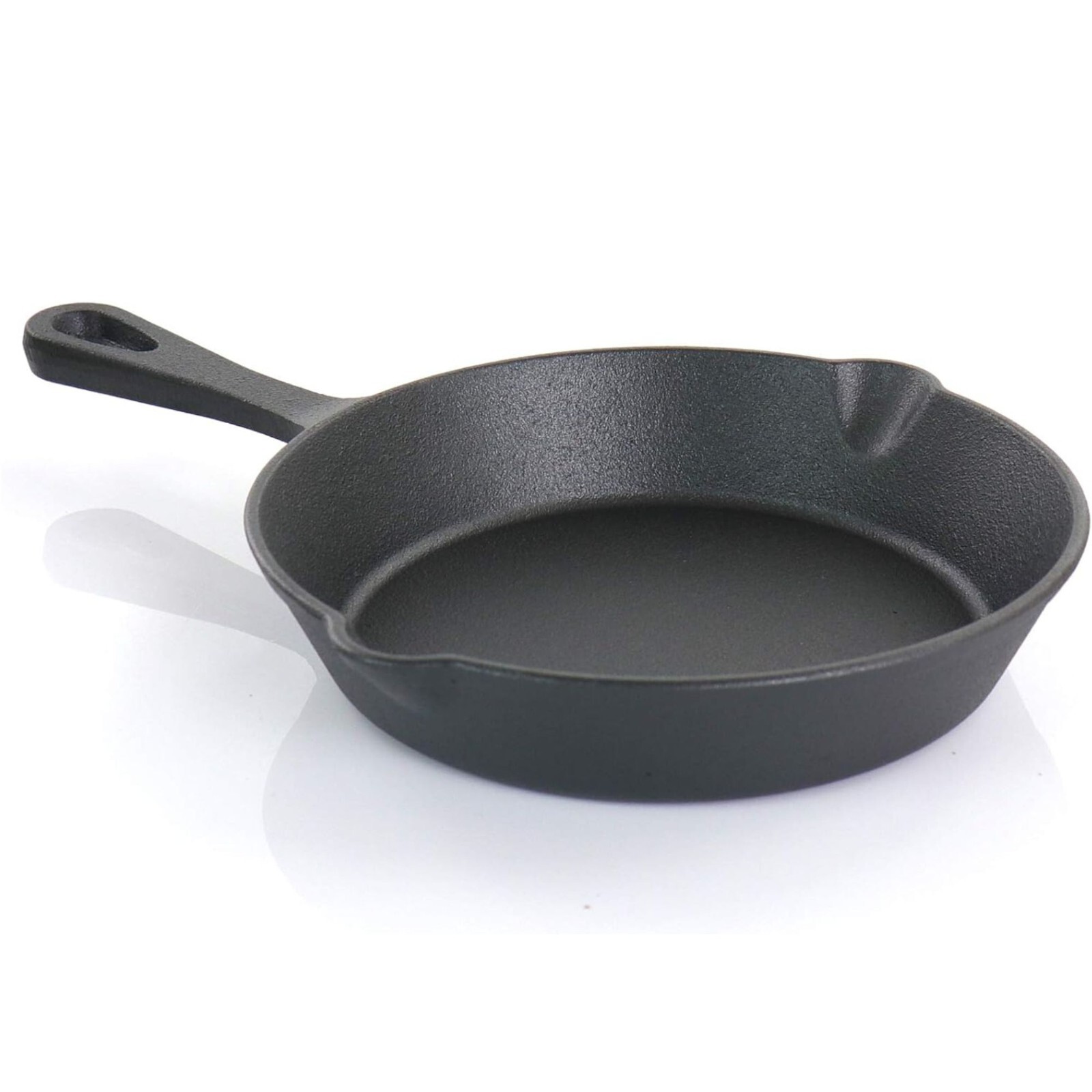 Megachef 5 Piece Pre-Seasoned Cast Iron Kitchen Cookware Set W/Pot & Pan, Black