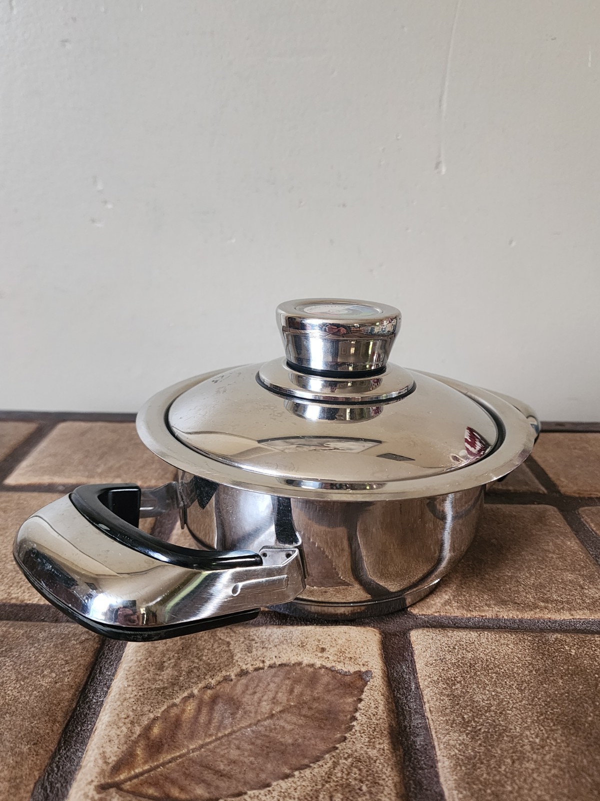 Nutri Stahl Nutri Thermic 24 Element Stainless 1 Qt Saucepan Mini Pot W/ Lid EUC