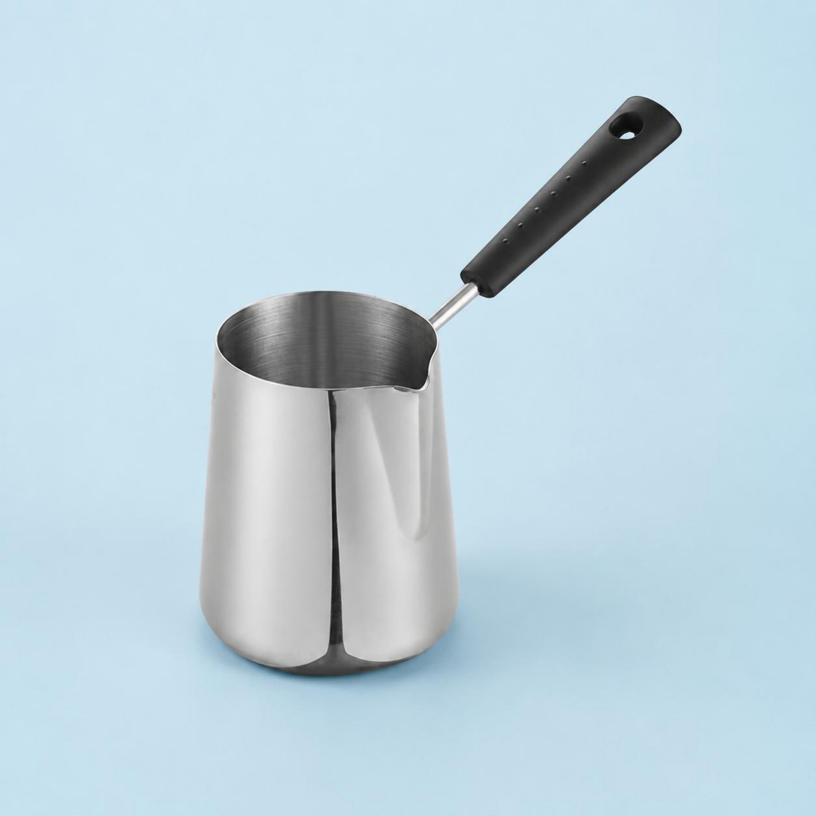 Pouring Saucepan Long Handle Butter Melting Pot Rounded Shape