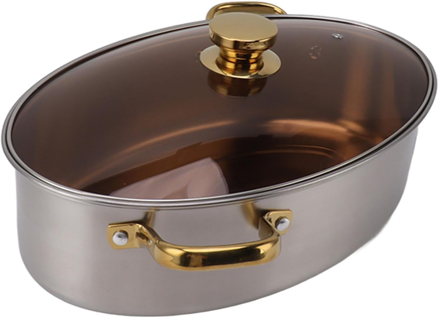 Heavy Duty Stainless Steel Fish Steamer with Rack & Ceramic Lid – Multi Use Pot