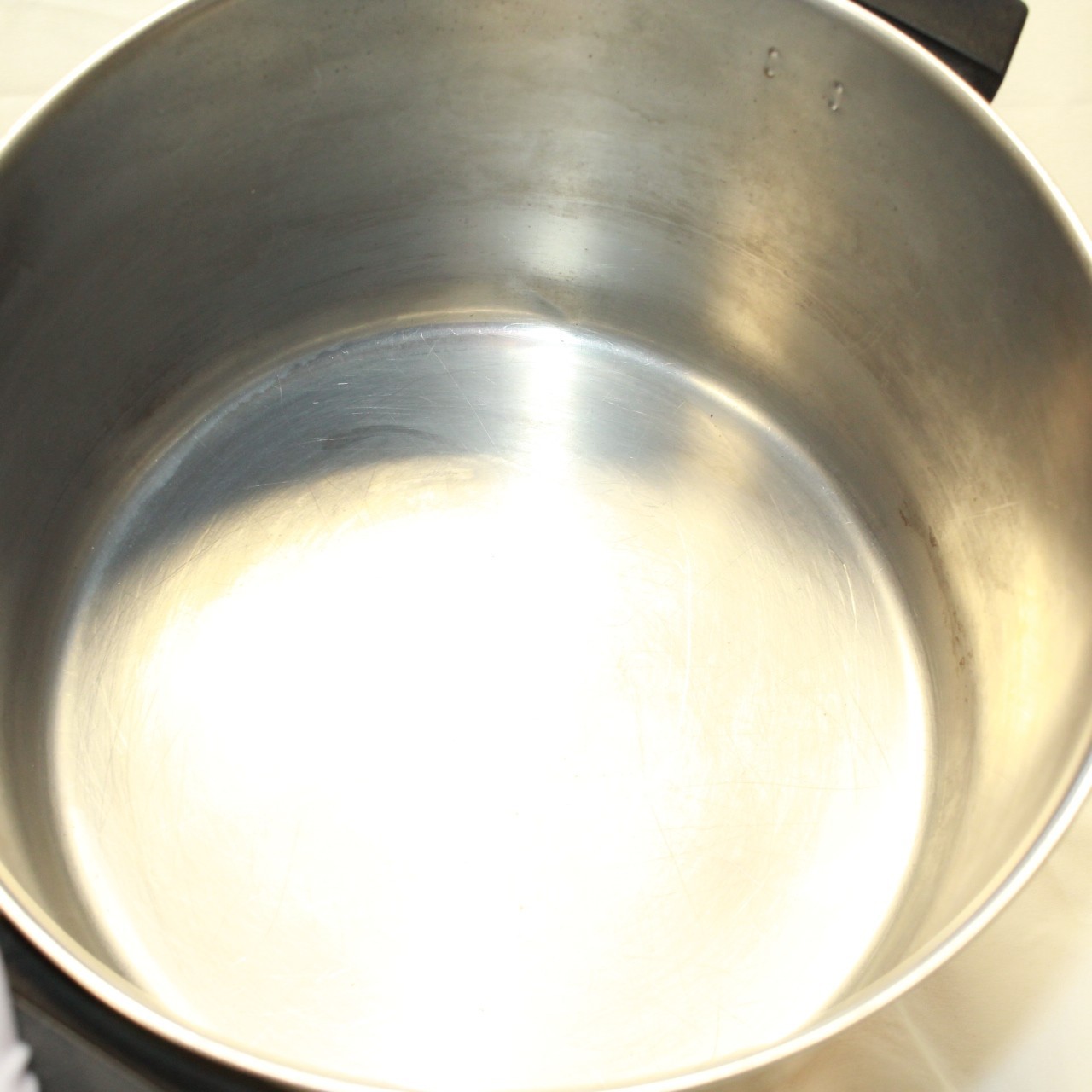 Revere Ware 1801 6 QT Copper Bottom Stock Pot W/ Ladle -Clinton, ILL 95l- NO LID