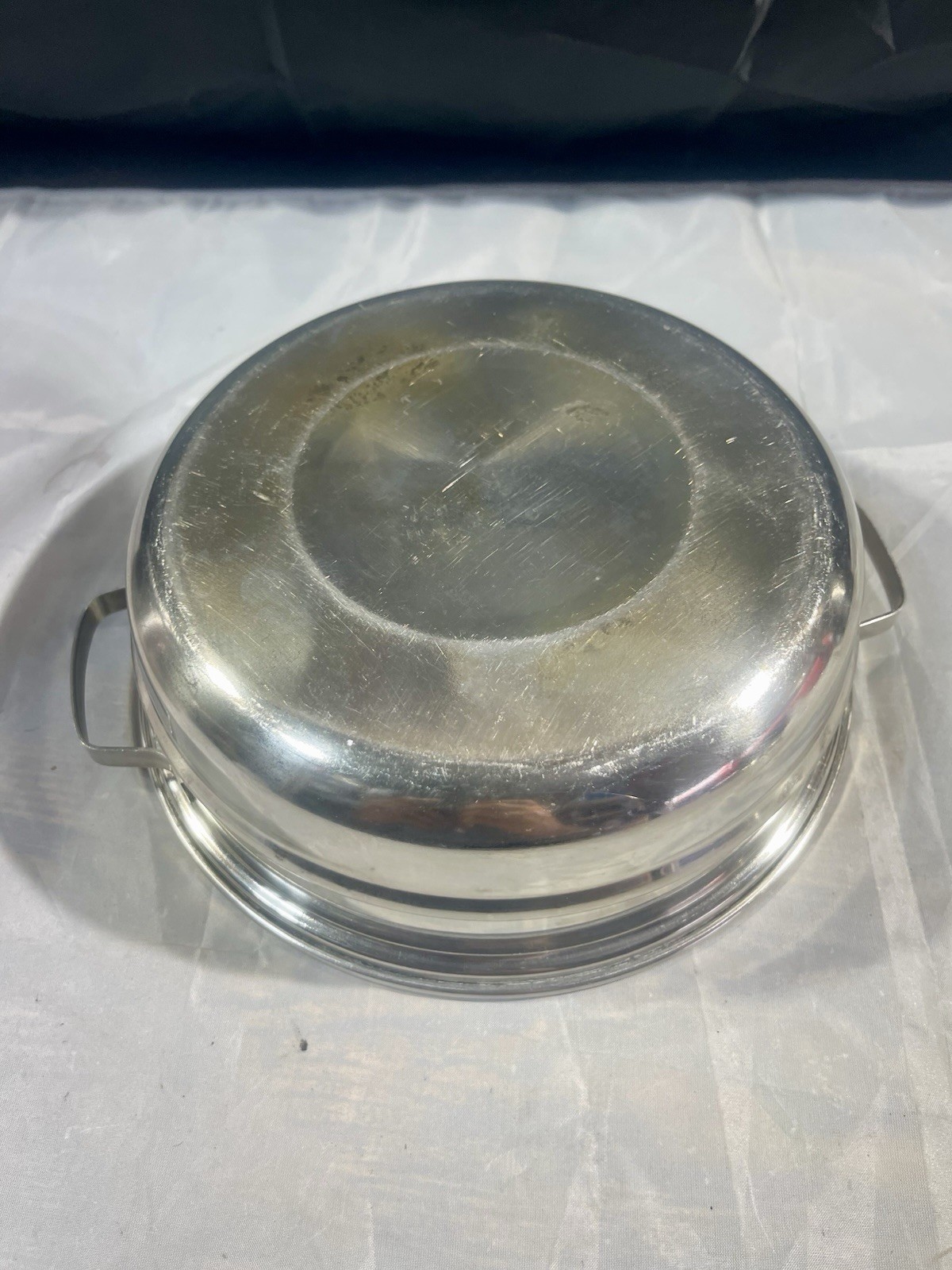 Vintage Carlton Ware Stainless Steel 3 Quart Pot + Broiler & Steamer Inserts
