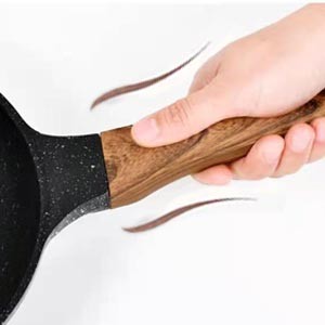 Nonsti Frying Pans Set with Lid, 10 In 11.5 In Aluminum Granite Coating