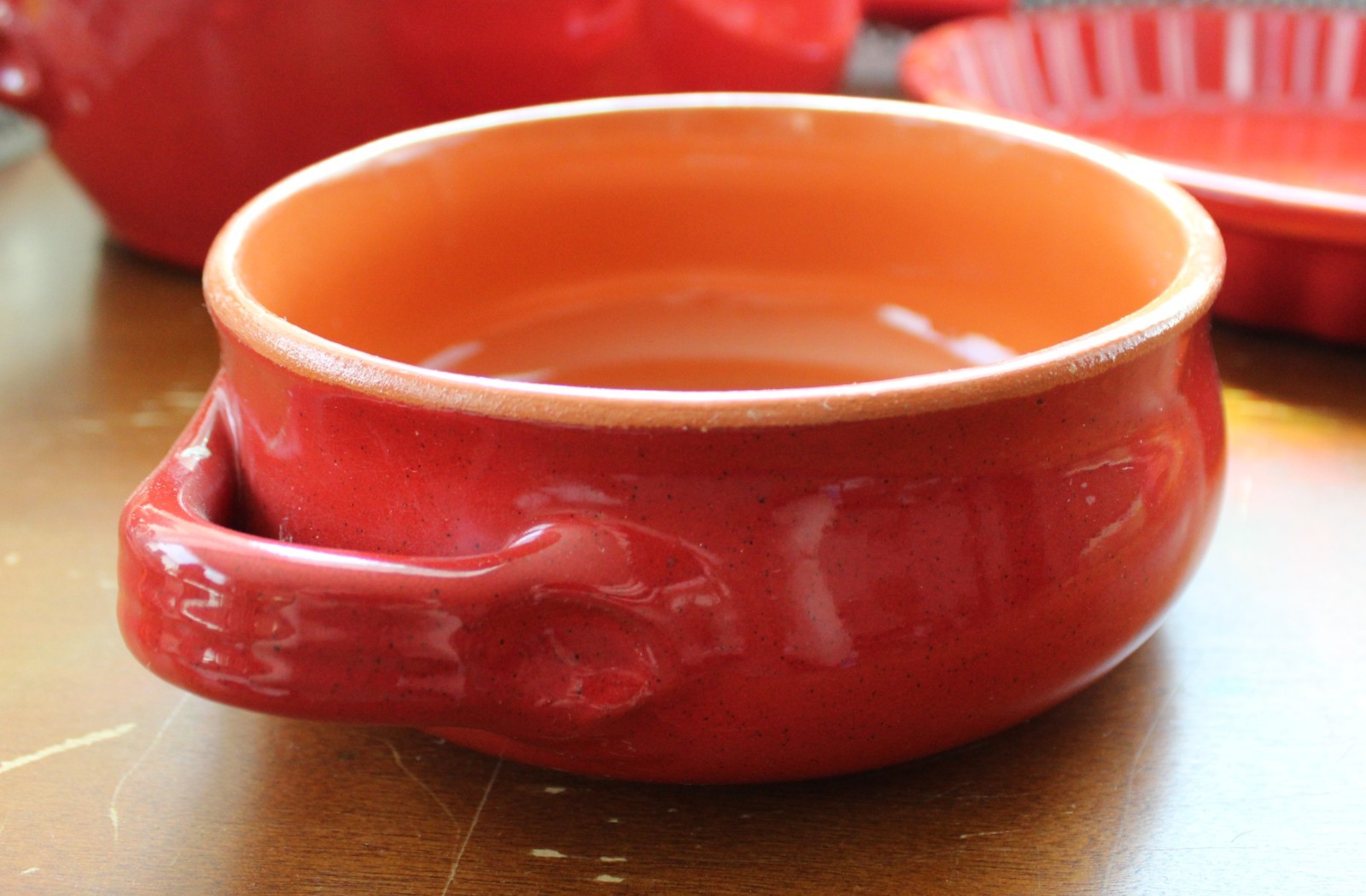 De Silva Italian Terracotta Ovenware Set 5-Piece Red Ceramic Bowls Pots Pan