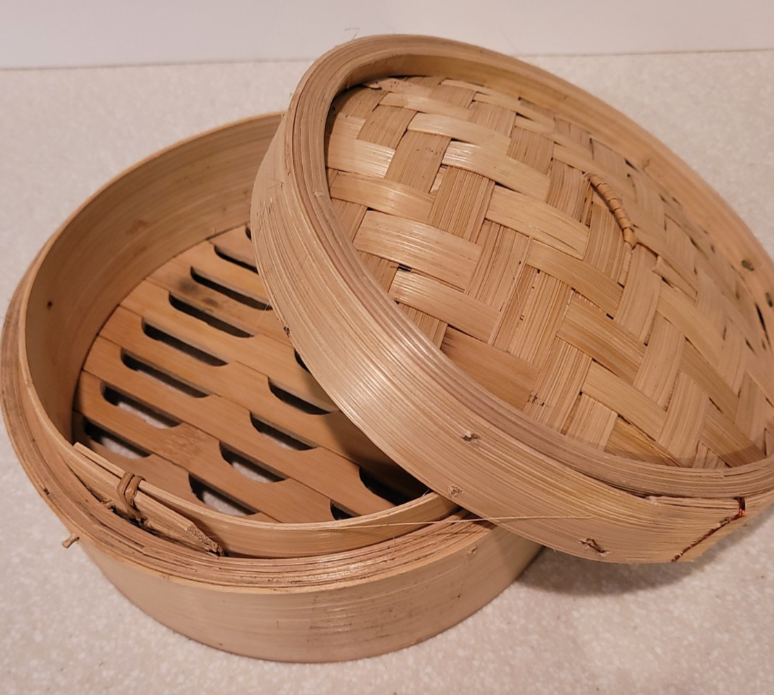 Handmade 8 inch Bamboo Steamer Basket