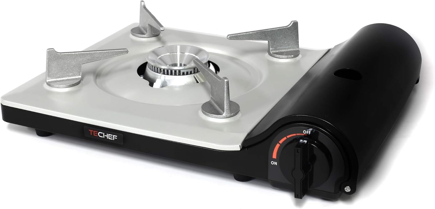TECHEF- Stovetop Korean BBQ Non-Stick Grill Pan w/Agni Portable Gas Stove Burner