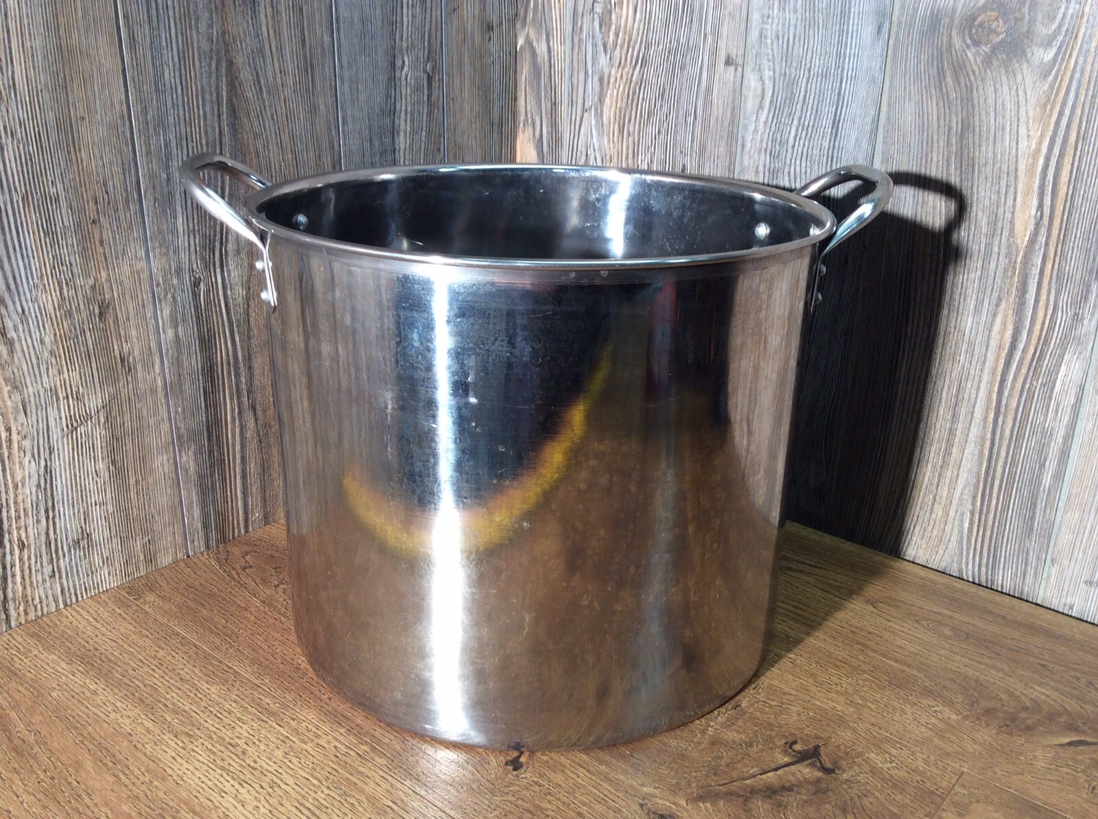 Stainless Steel Stock Pot With Handles Huge 12 1/2 X 10 1/4 Inches, L10