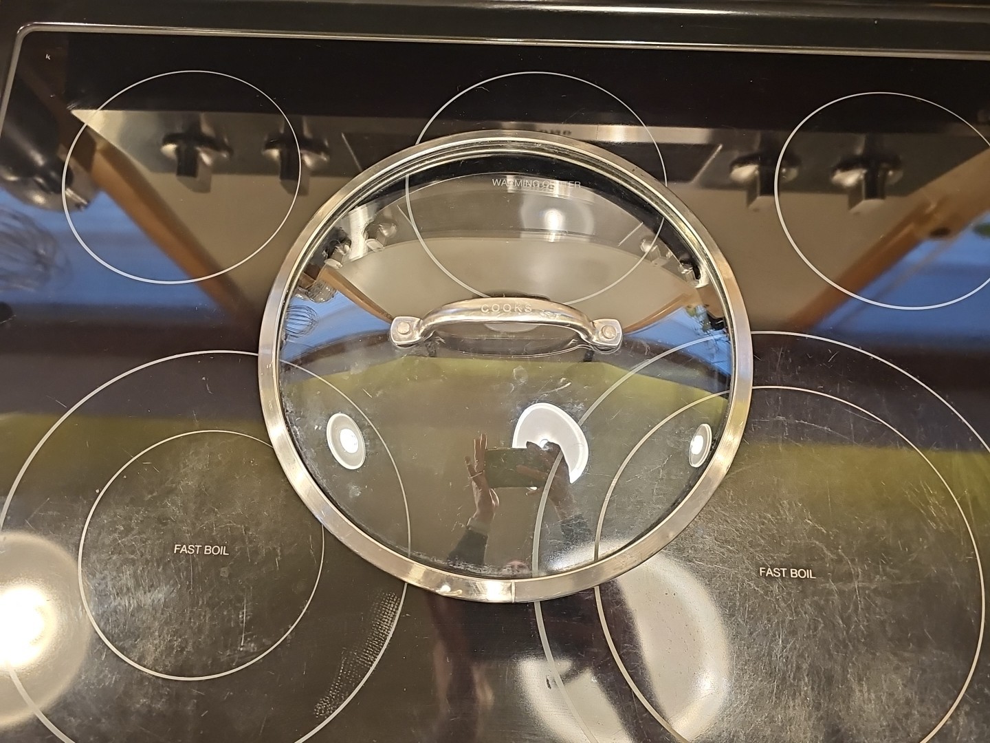 Cooks frying pan sauce pot lid glass replacement 10-7/8 is 11-1/2″ outside