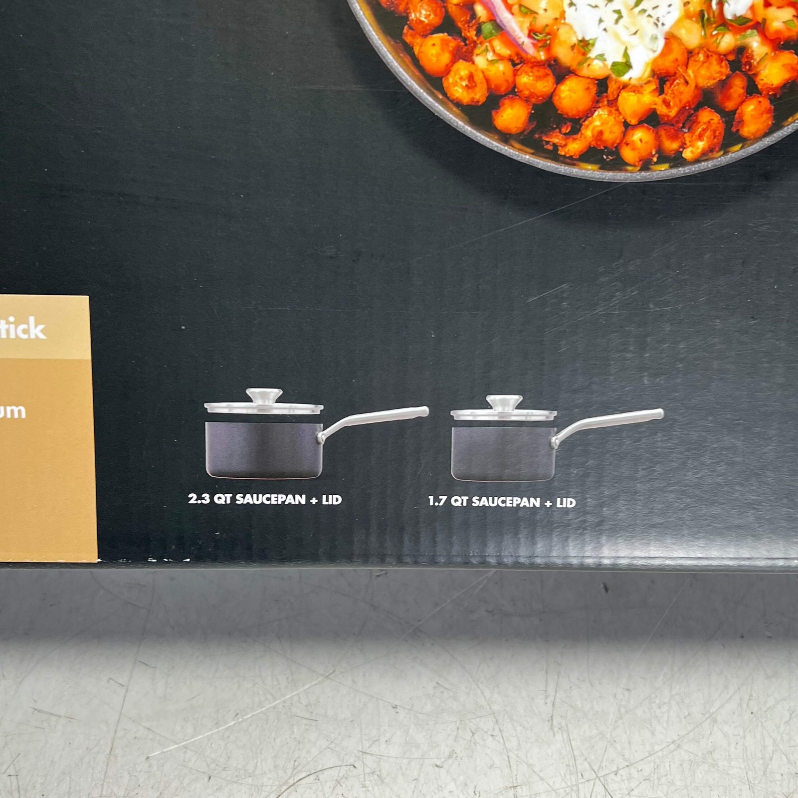 OXO (4 PIECE) Professional Ceramic Non-stick Sauce Pan Set 2.3qt – 1.7qt Black