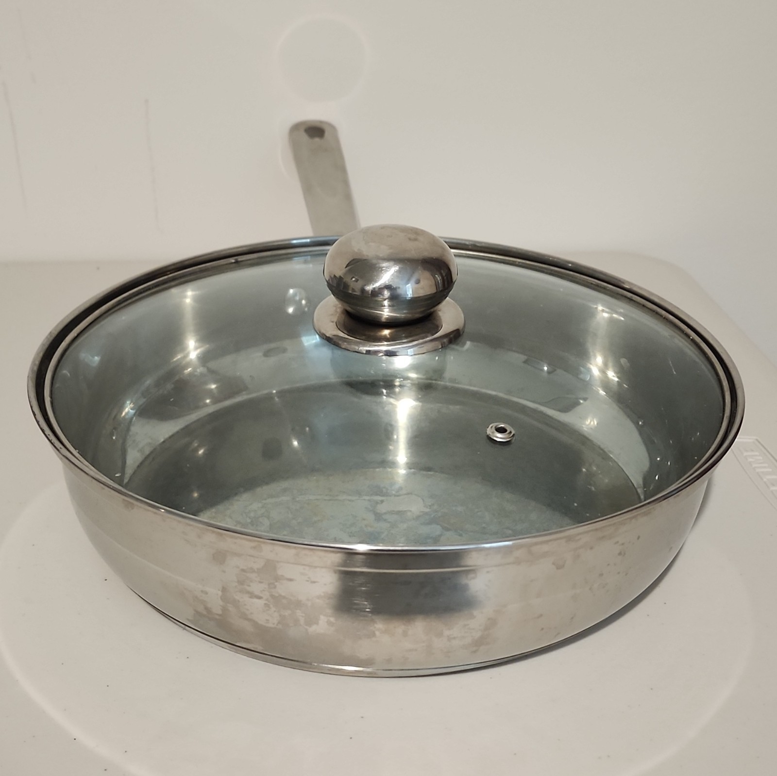 Cooks Tools 18/10 Stainless Steel 10″ Saute Pan Skillet w/ Glass Lid Handle